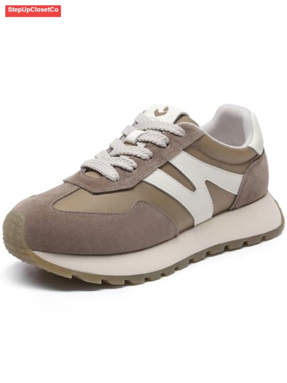 Platform Sneakers Women Breathable Suede Walking Tennis Shoes